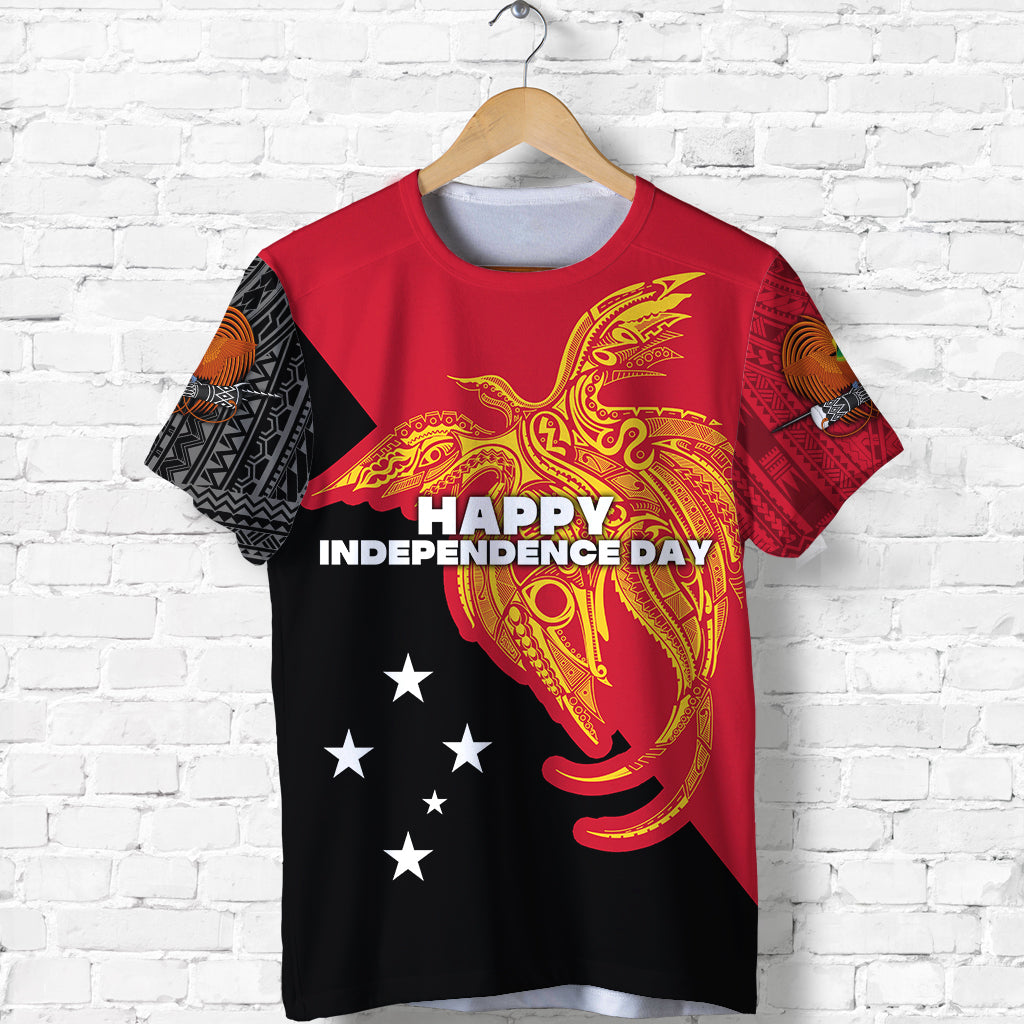 Papua New Guinea T Shirt Independence Day Flag Style