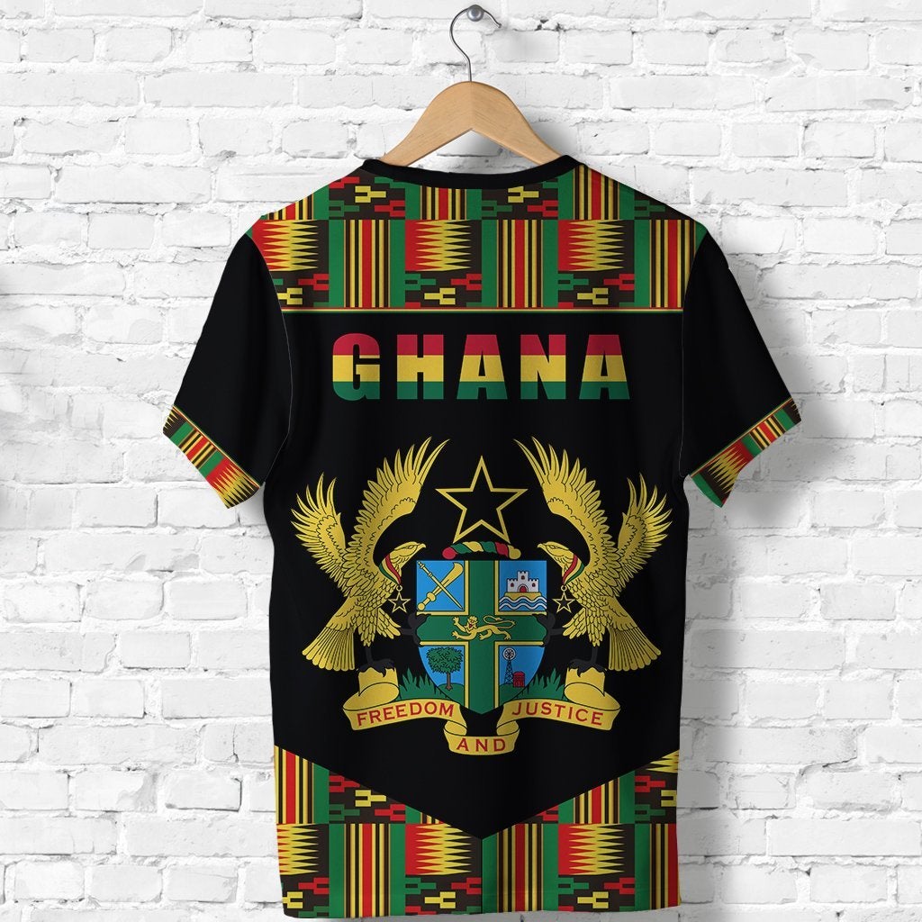 Ghana Proud T Shirt Ankara Kente