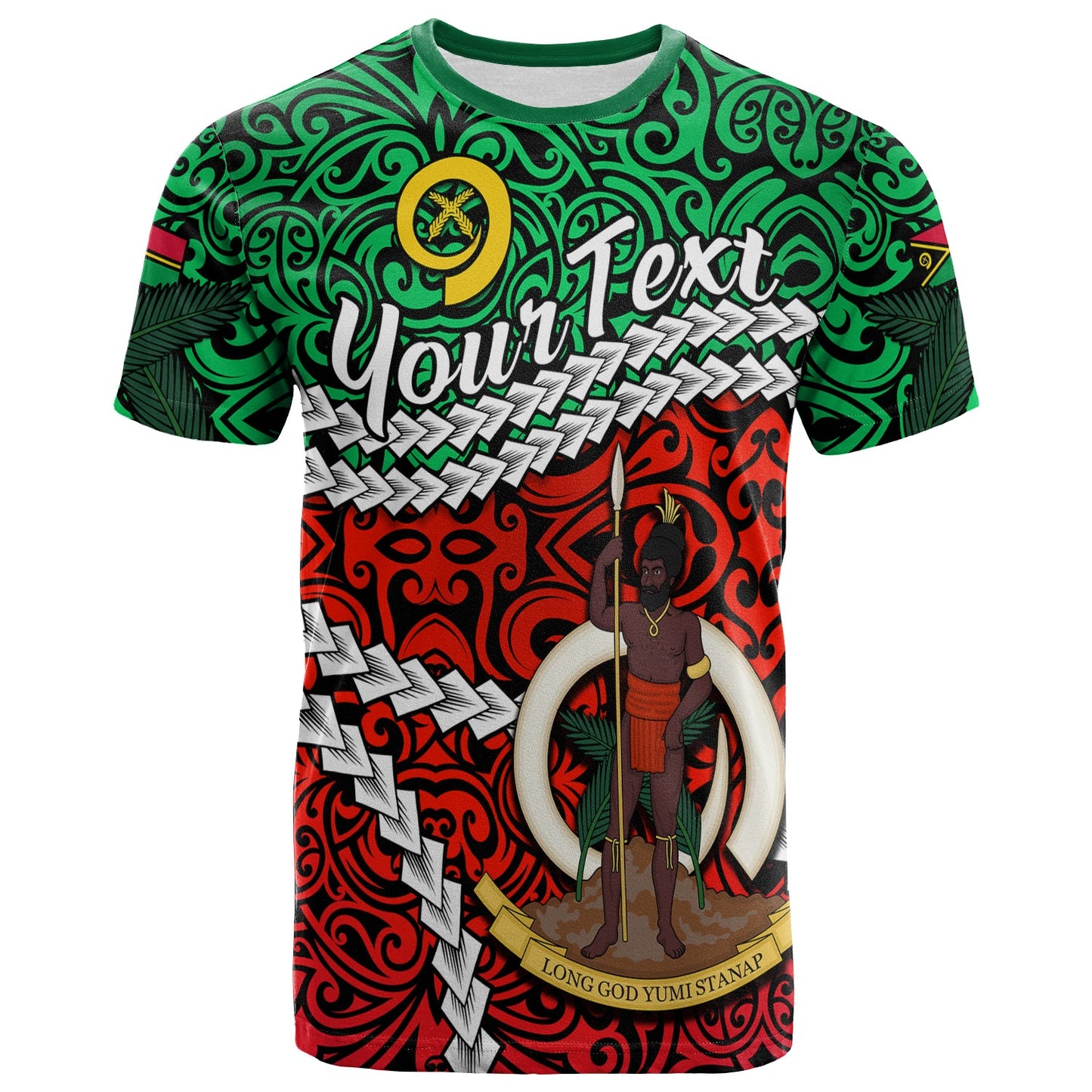 (Custom Personalised) Vanuatu T Shirt Simple