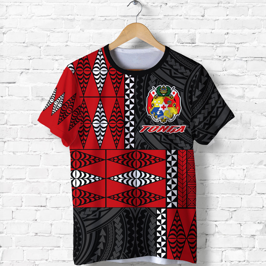Tonga T Shirt Tongan Pattern Mix Polynesian