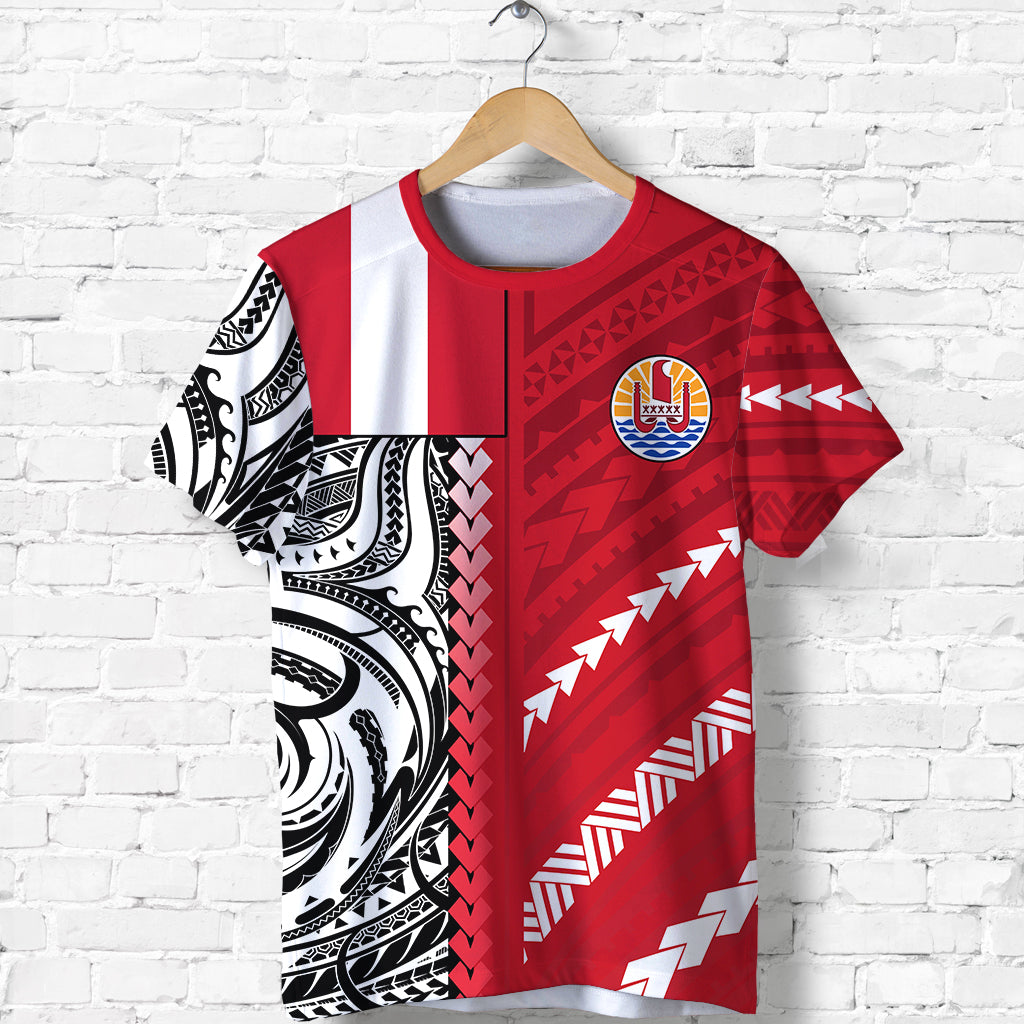 Tahiti Unique T Shirt Polynesia Pattern