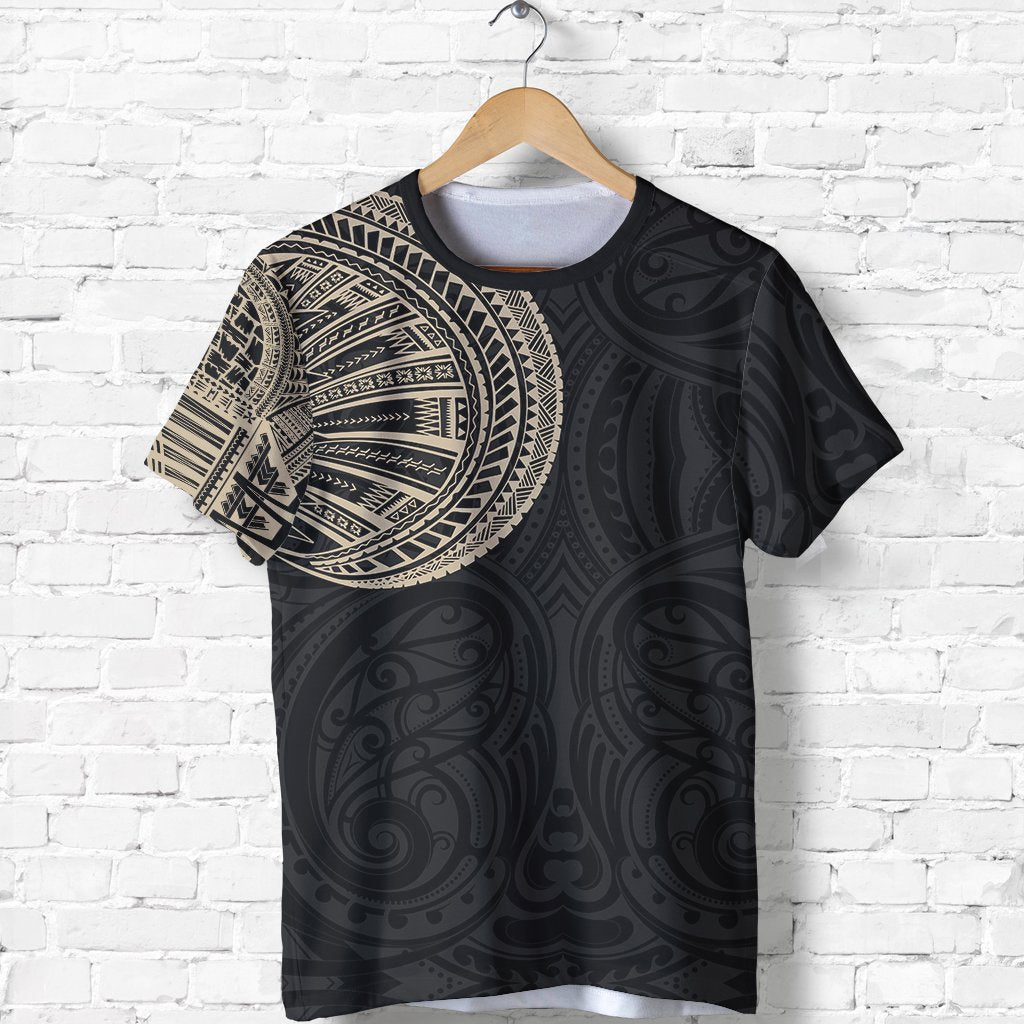 Samoa Tribal T - Shirt Maori Tattoo Roman Reigns Gold