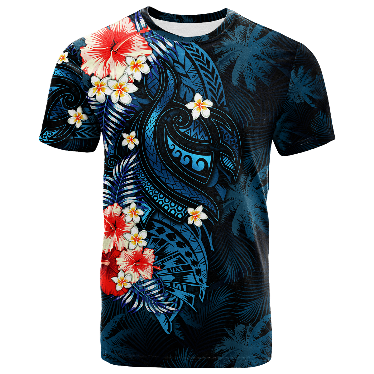 Pitcairn Islands Coconut Tree Turtle Polynesia T Shirt