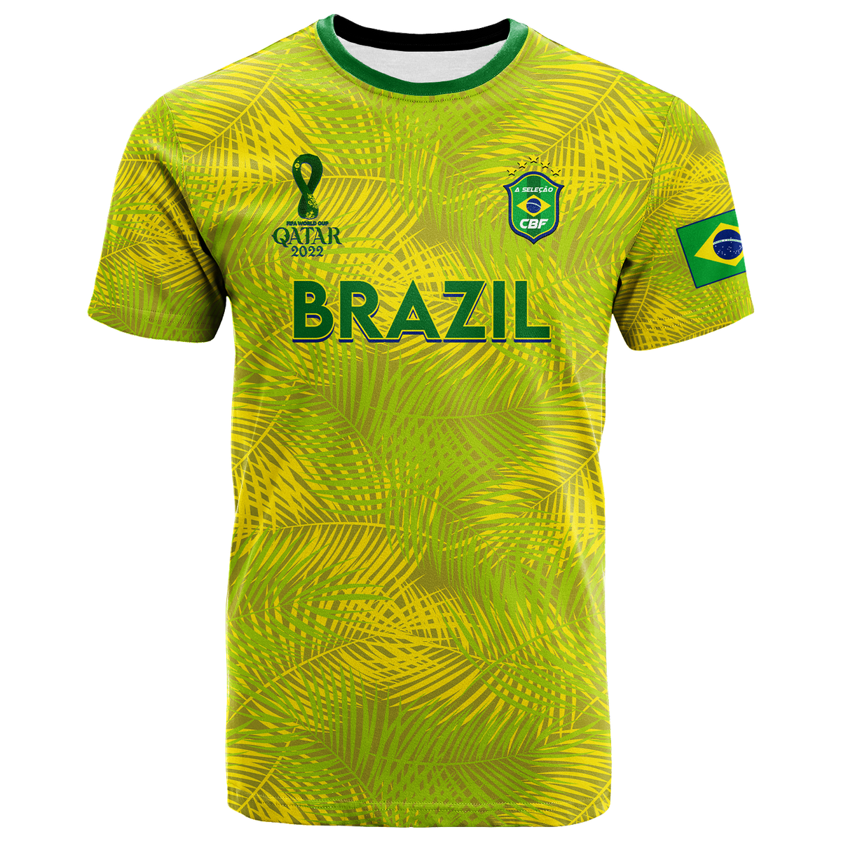 Custom Brazil T Shirt Football 2022