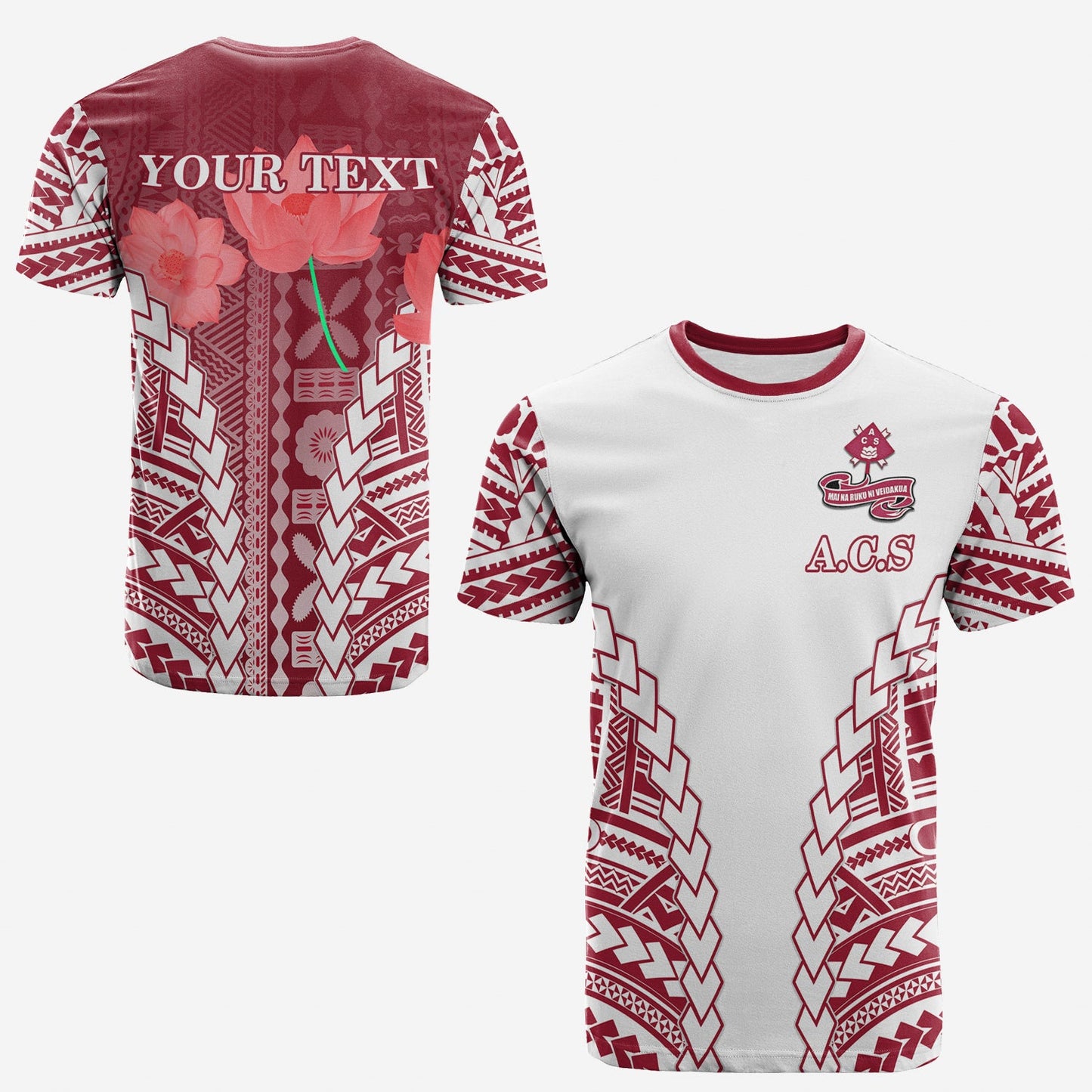 (Custom Personalised) Adi Cakobau School T Shirt Lovely Girl A.C.S