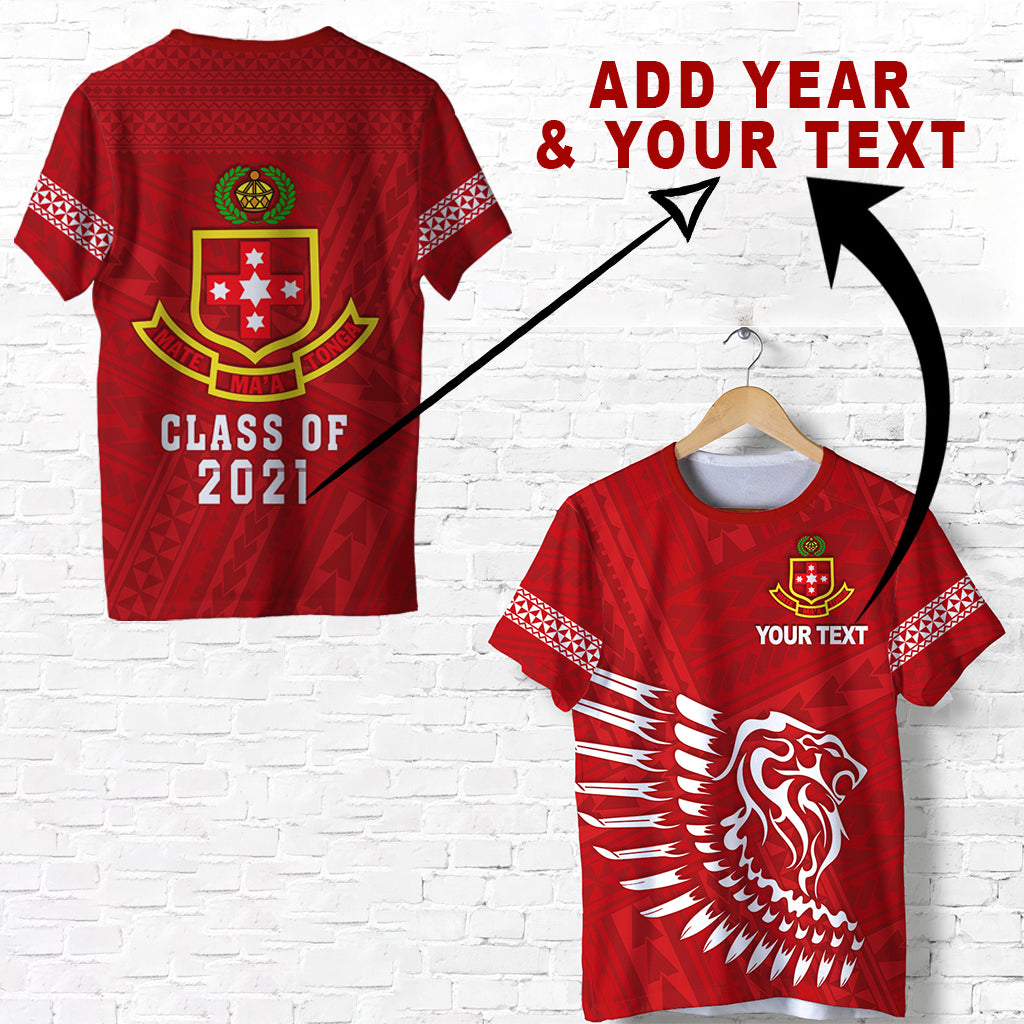 Custom Personalised Lion Kolisi Tonga T Shirt Atele - Year Class And Your Text