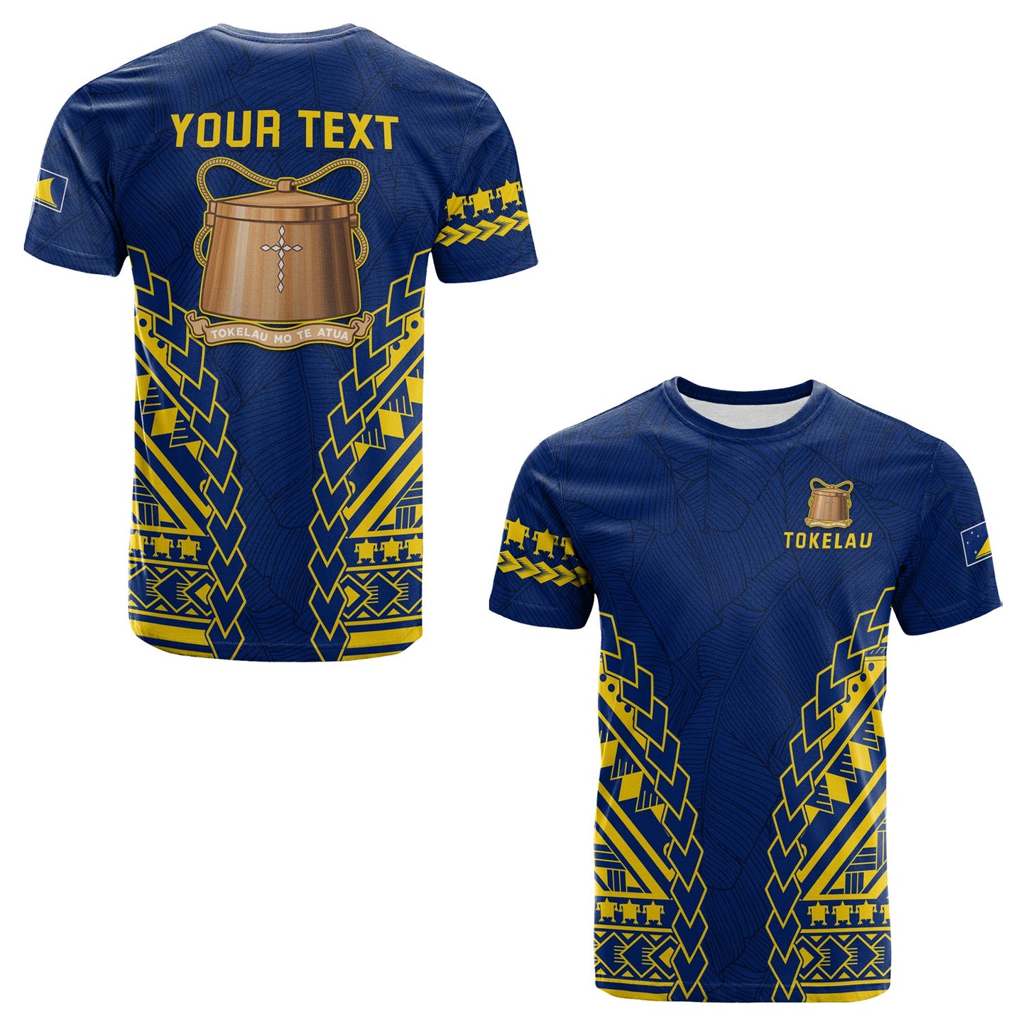 (Custom Personalised) Tokelau T Shirt Coconut Palm Leaf