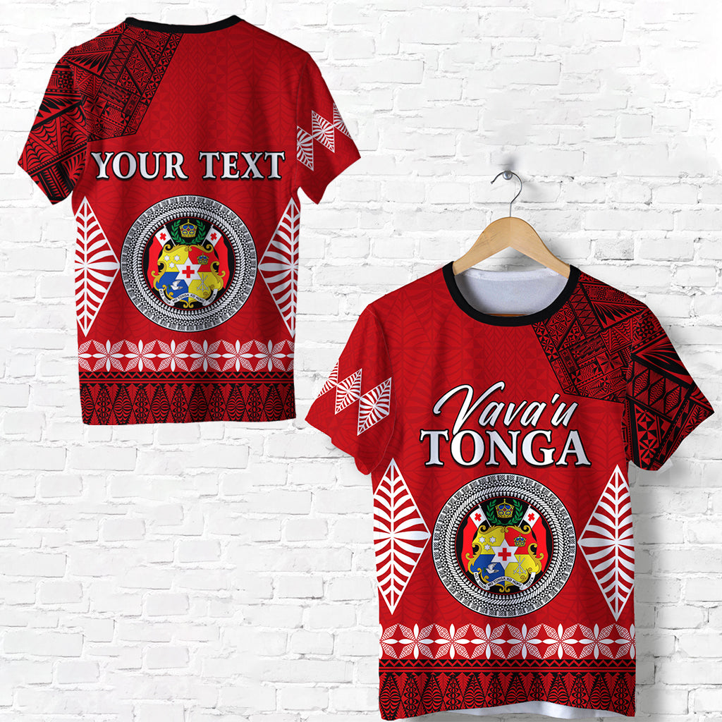 Custom Personalised Vava U Tonga T Shirt Tongan Ngatu