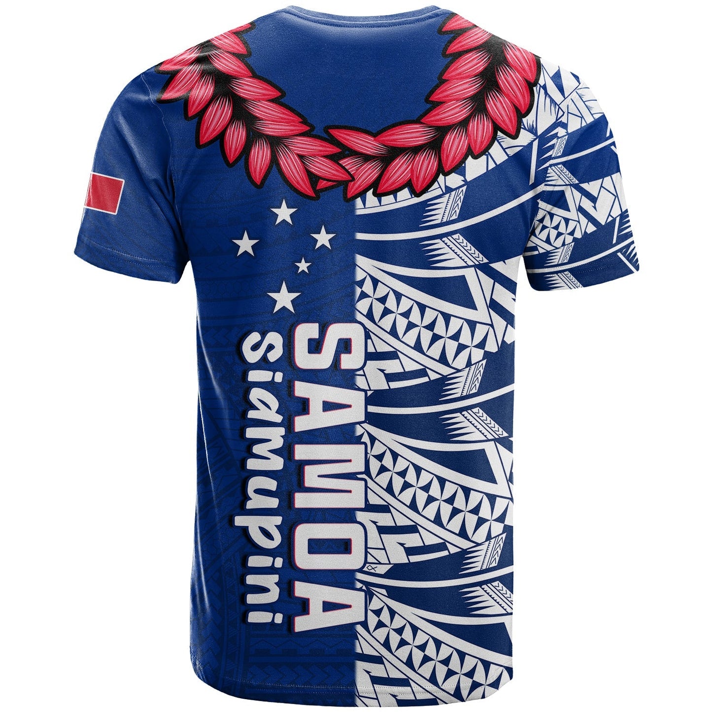 Toa Samoa Rugby T Shirt Siamupini Ula Fala Blue