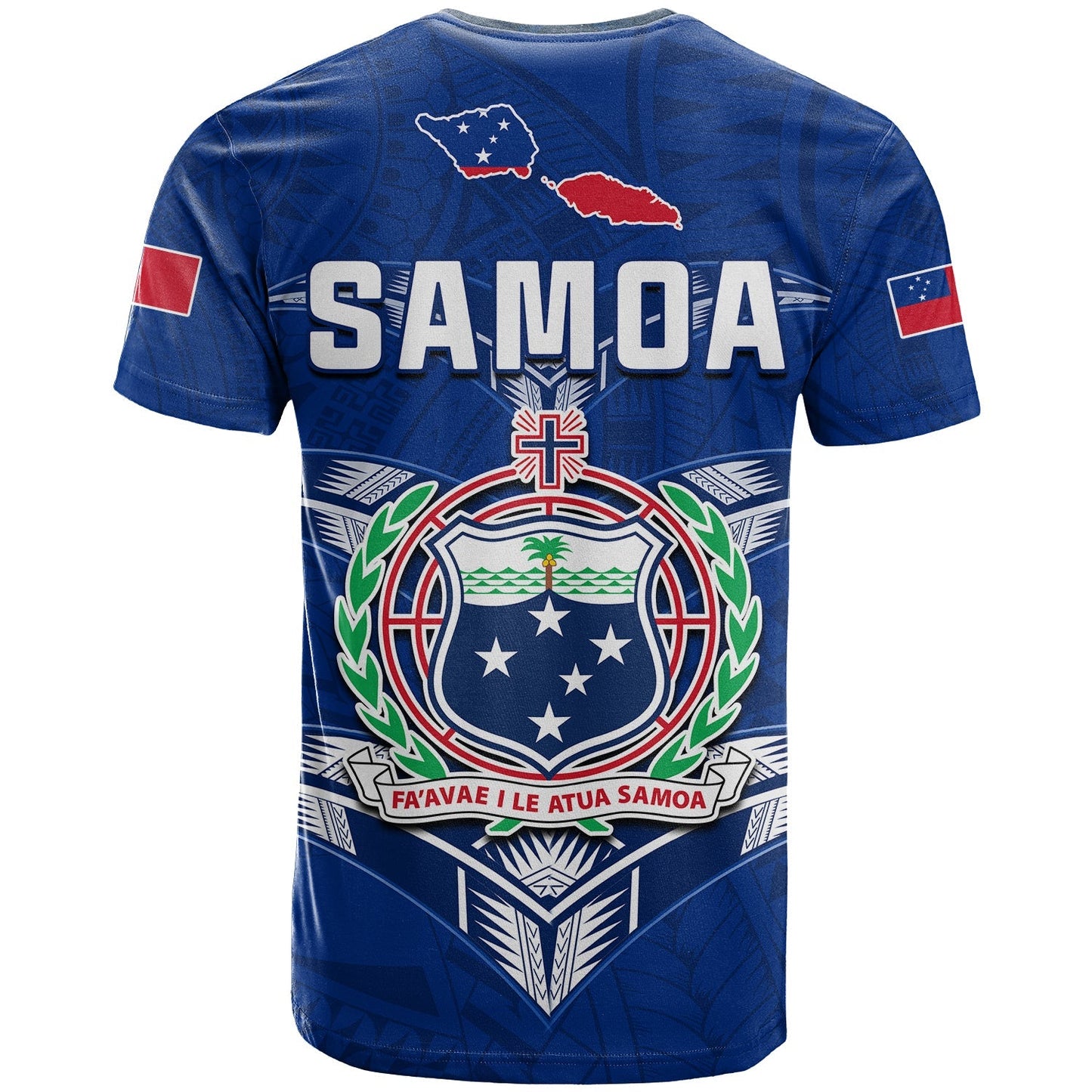 Toa Samoa Rugby T Shirt Siamupini Proud Blue