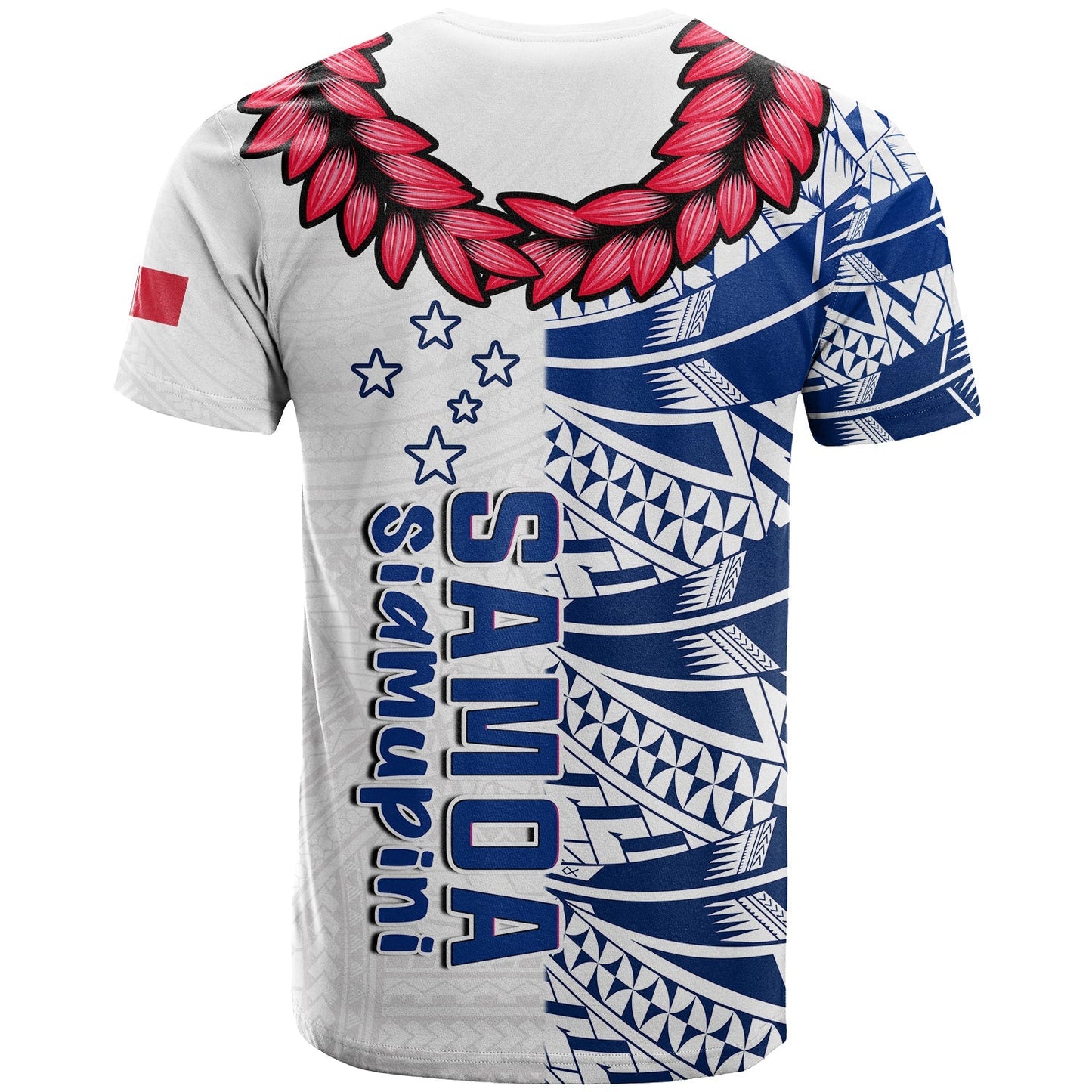 Toa Samoa Rugby T Shirt Siamupini Ula Fala White