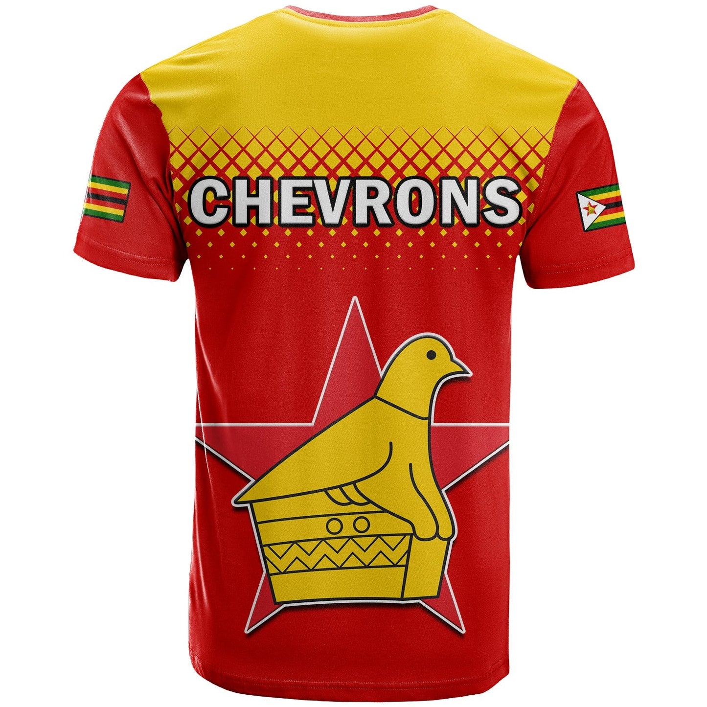 Zimbabwe Cricket T Shirt The Chevrons ODI Style