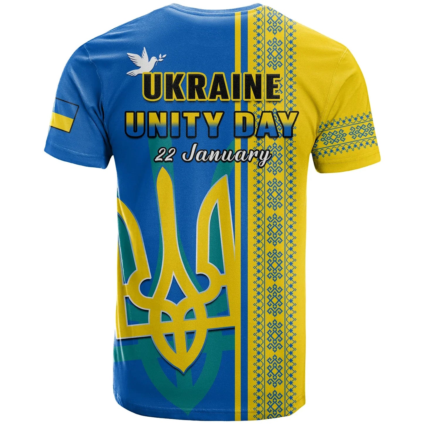 Ukraine Unity Day T Shirt Folk Ukrainian Coat Of Arms