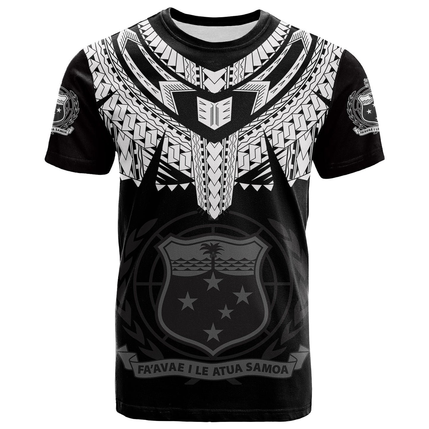 Samoa Tribal Tattoo Coat Of Arms T Shirt No.4