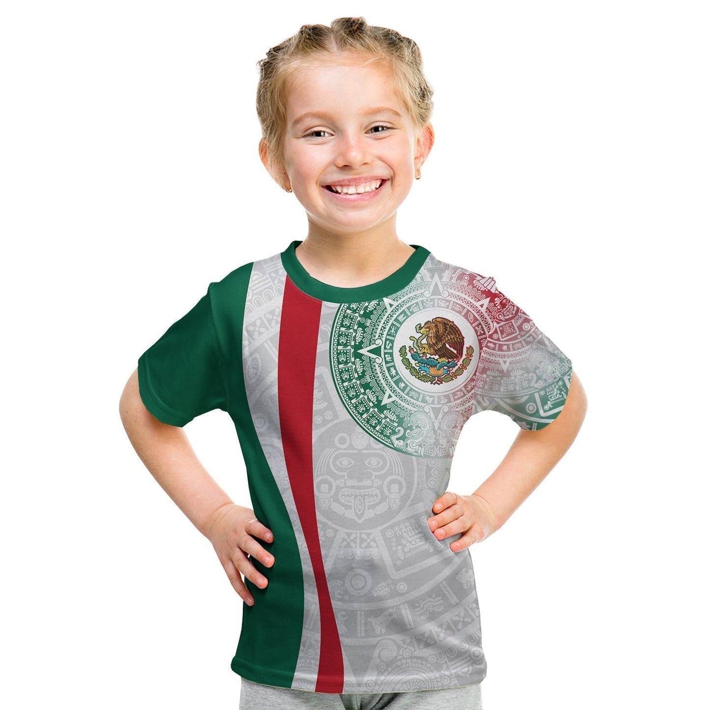 Custom Mexico T Shirt Mexican Eagles Aztec Pattern