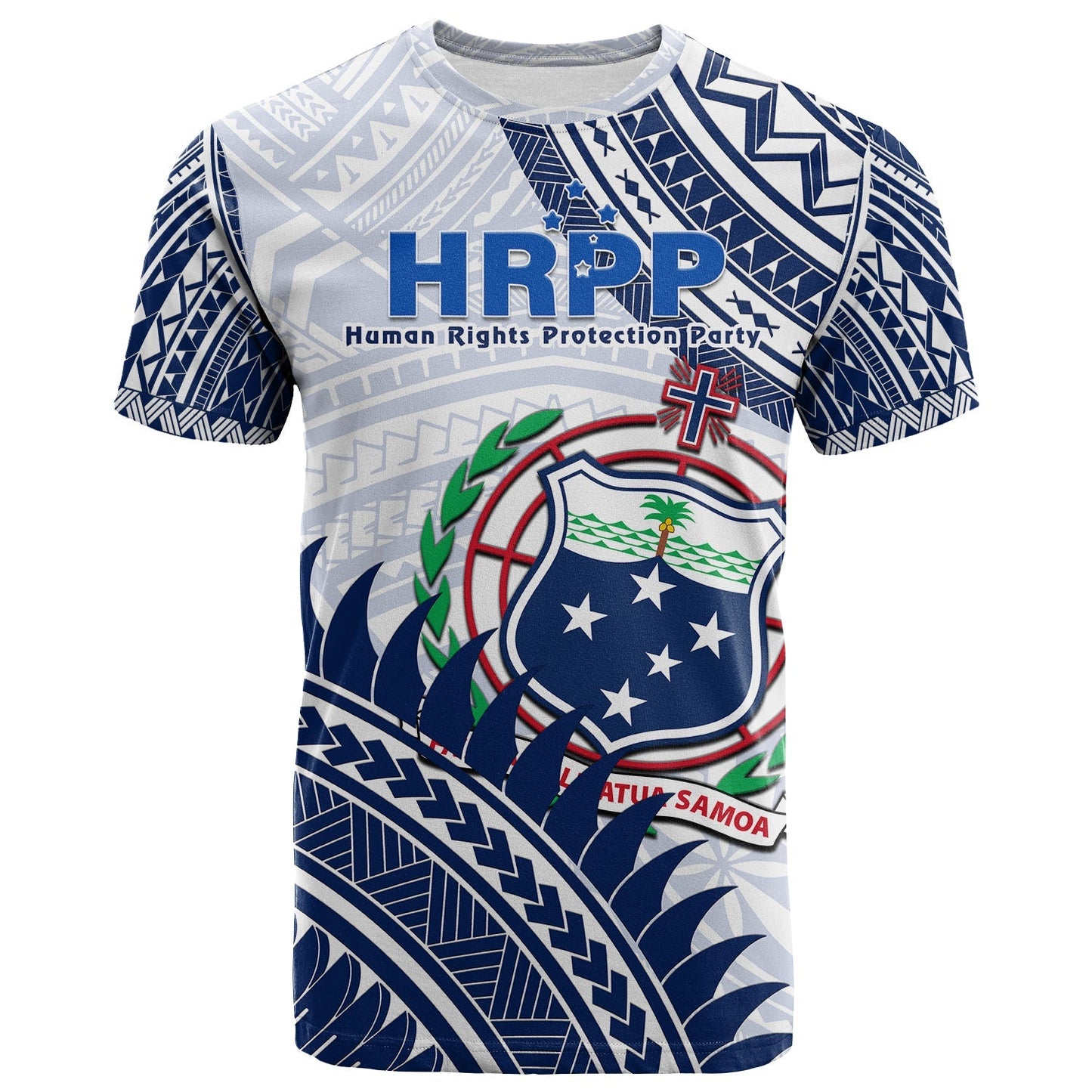Hrpp Samoa T Shirt Samoan Coat Of Arms Polynesian Pattern