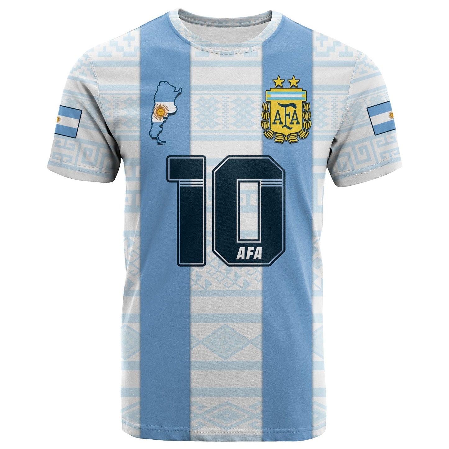 Custom Argentina T Shirt Football 2022 Vamos La Albiceleste