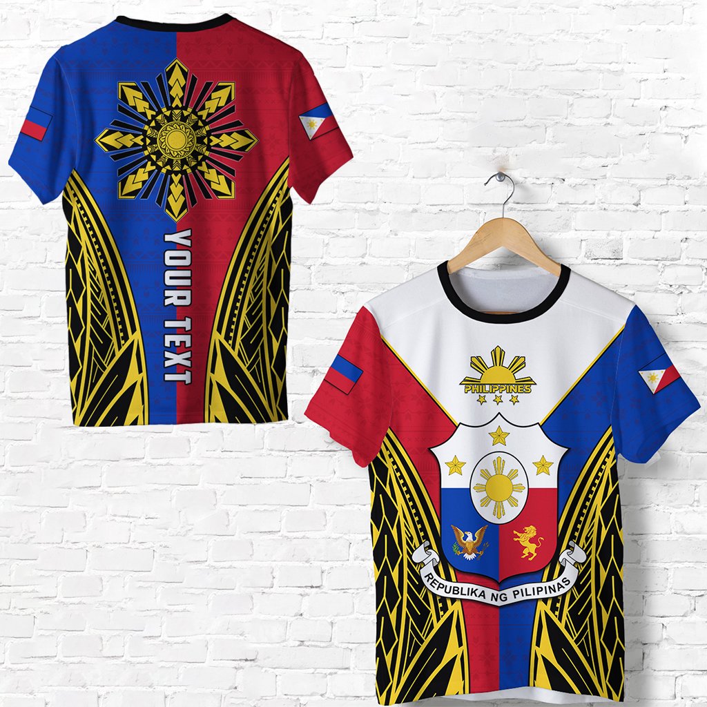 Custom Personalised Philippines T Shirt Sun Rayonnant