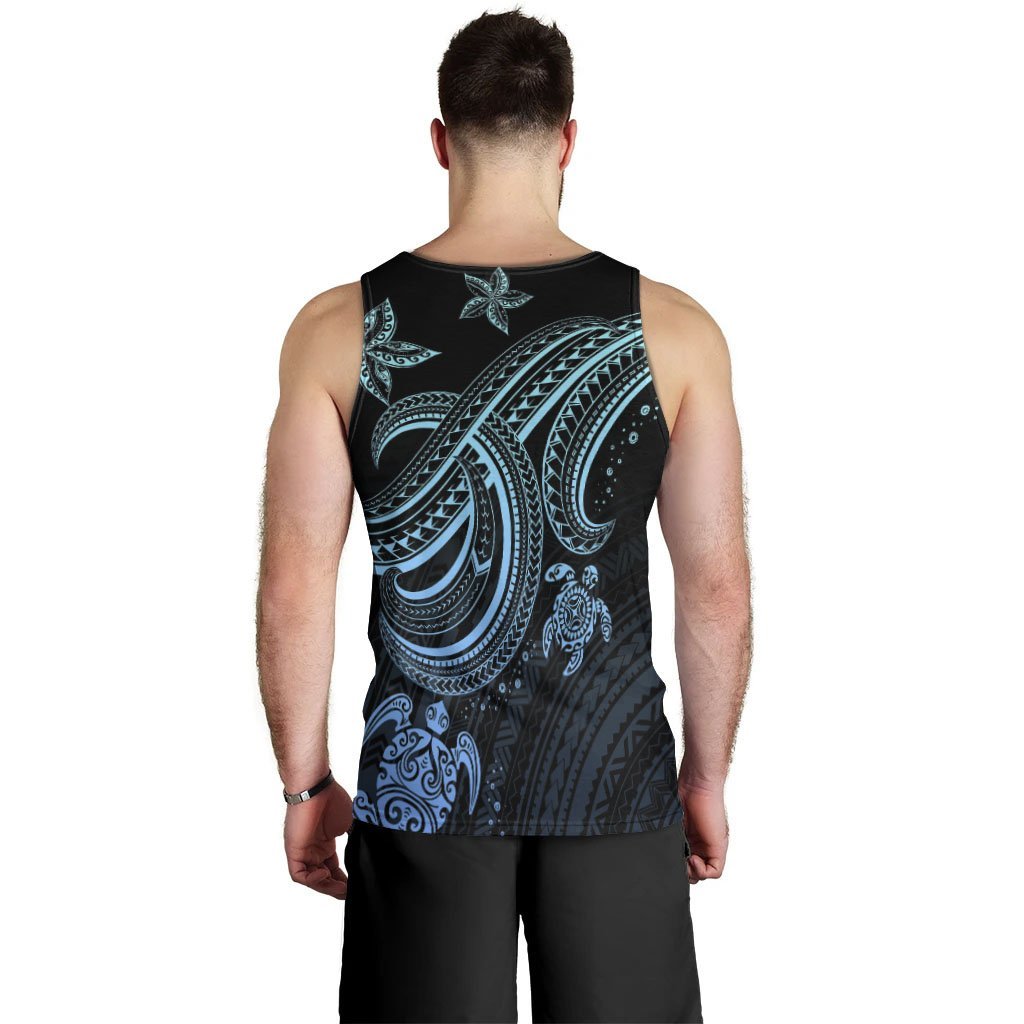 TahitiCustom Personalised Men's Tank Top Blue Turtle