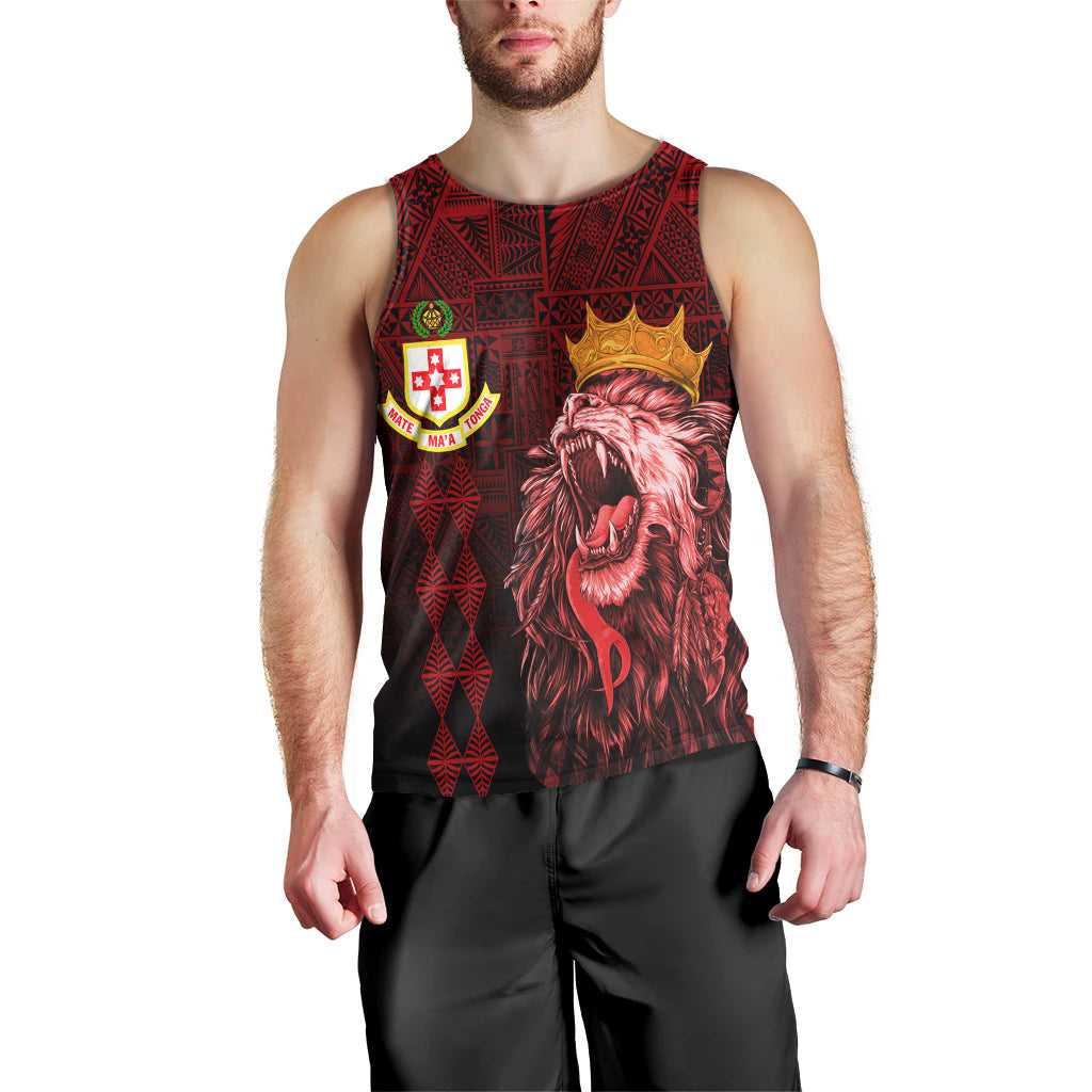 Kolisi Tonga 'Atele Old Boys Men's Tank Top Red Lions