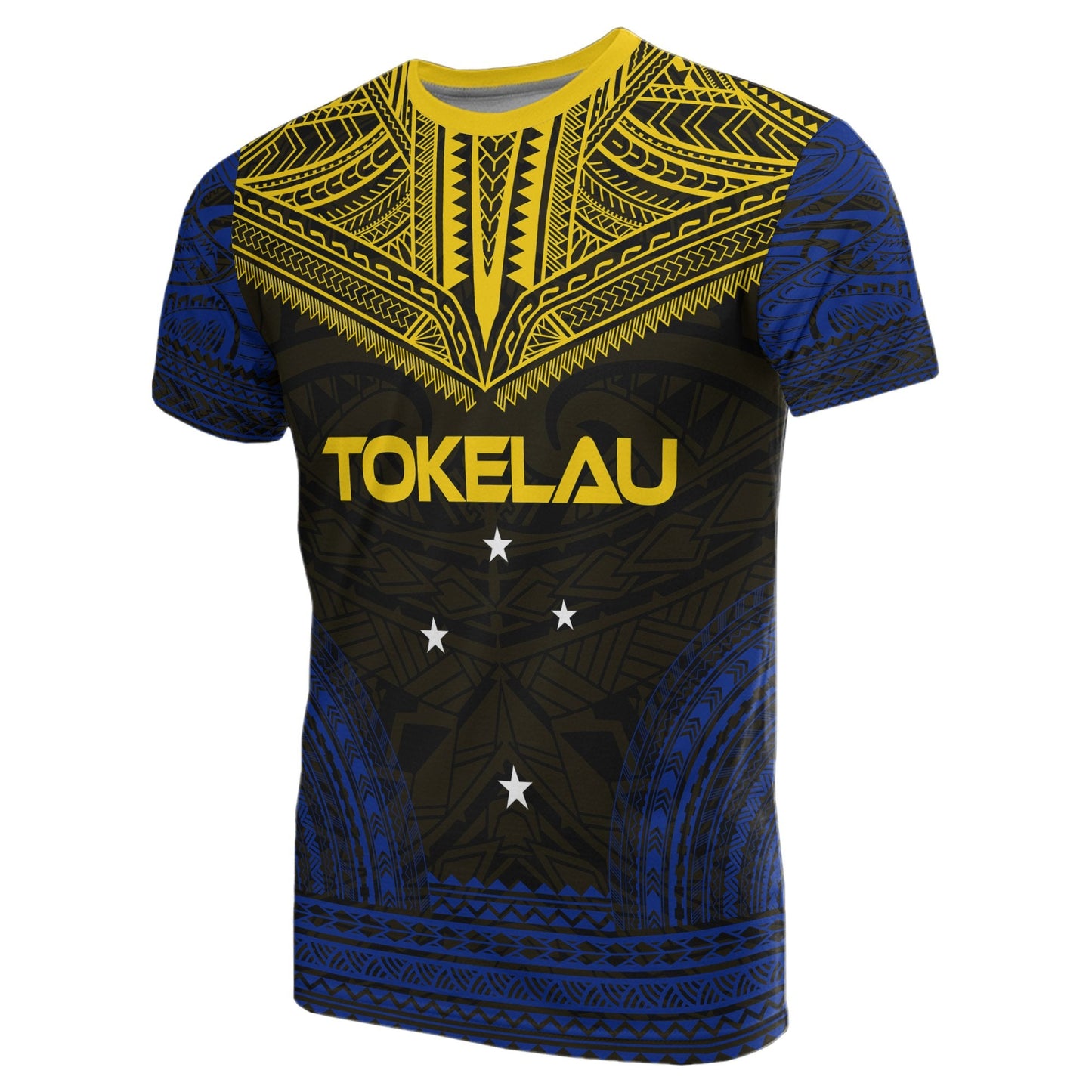 Tokelau All Over T Shirt Tokelau Flag Coat Of Arms Polynesian Tattoo Style