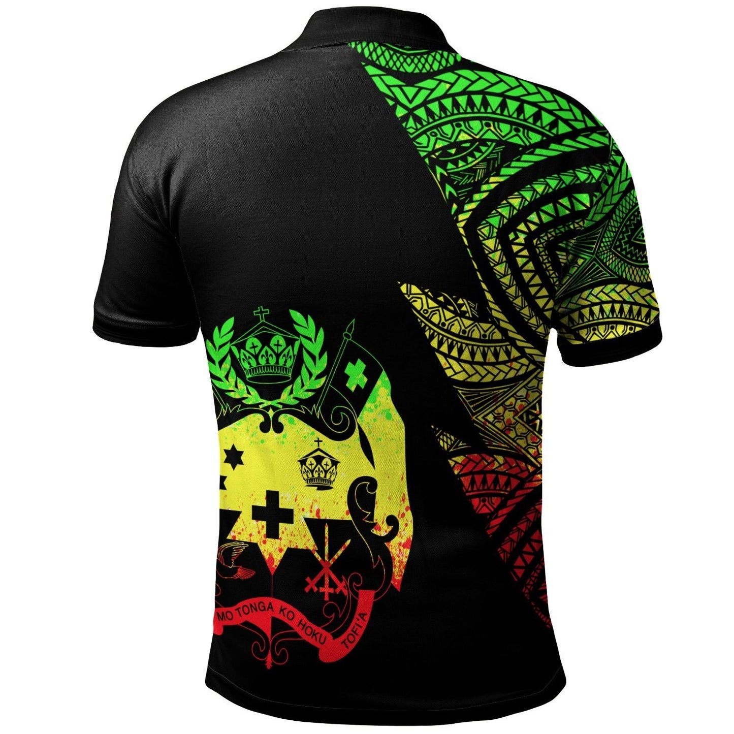 Tonga Custom Personalized Polo Shirt - Flash Style Reggae