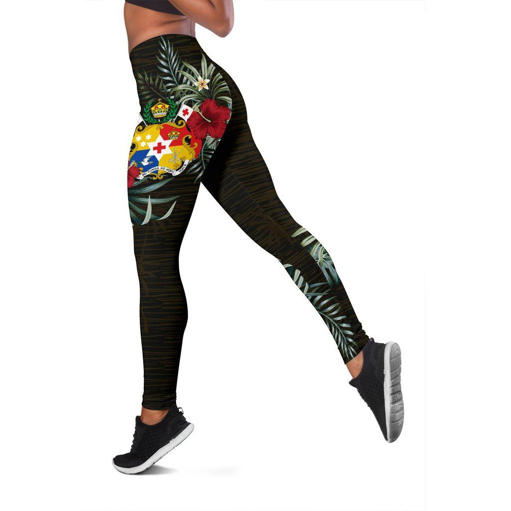 Tonga Hibiscus Leggings A7