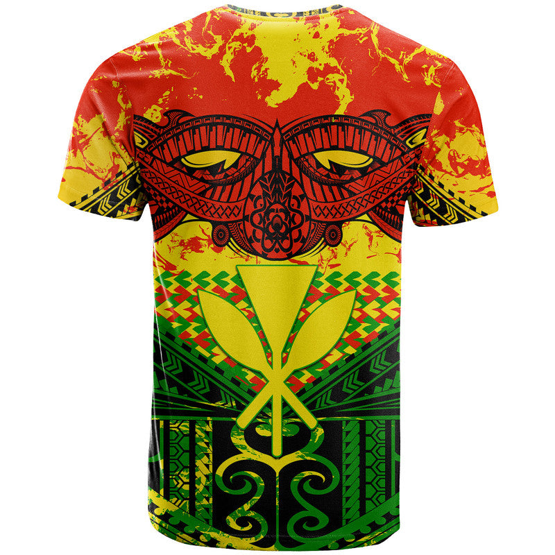 Hawaiian Tribal Kanaka Maoli T Shirt Reggae Polynesian Version