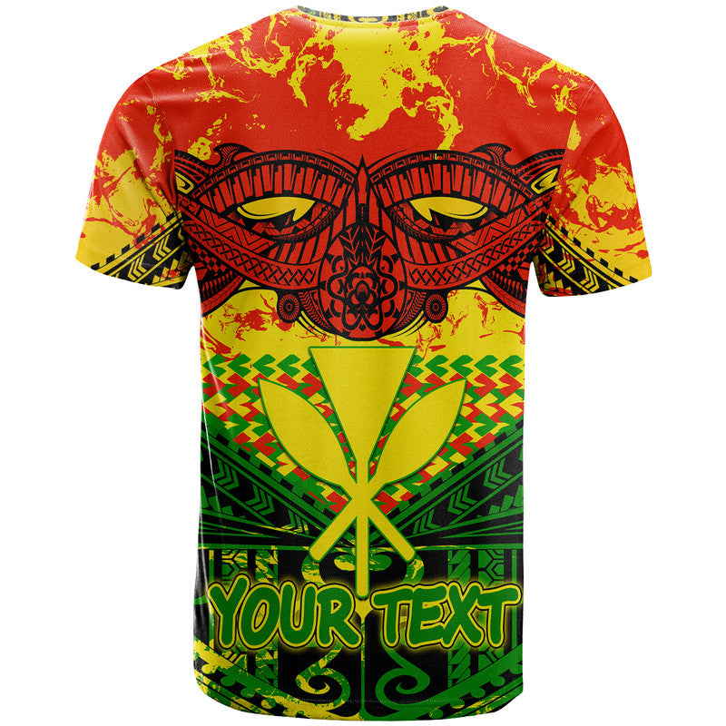 (Custom Personalised) Hawaiian Tribal Kanaka Maoli T Shirt Reggae Polynesian Version