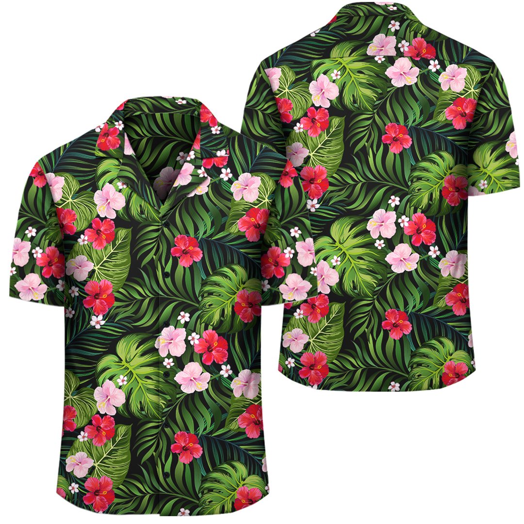 Tropical Flower Mix Hawaiian Shirt