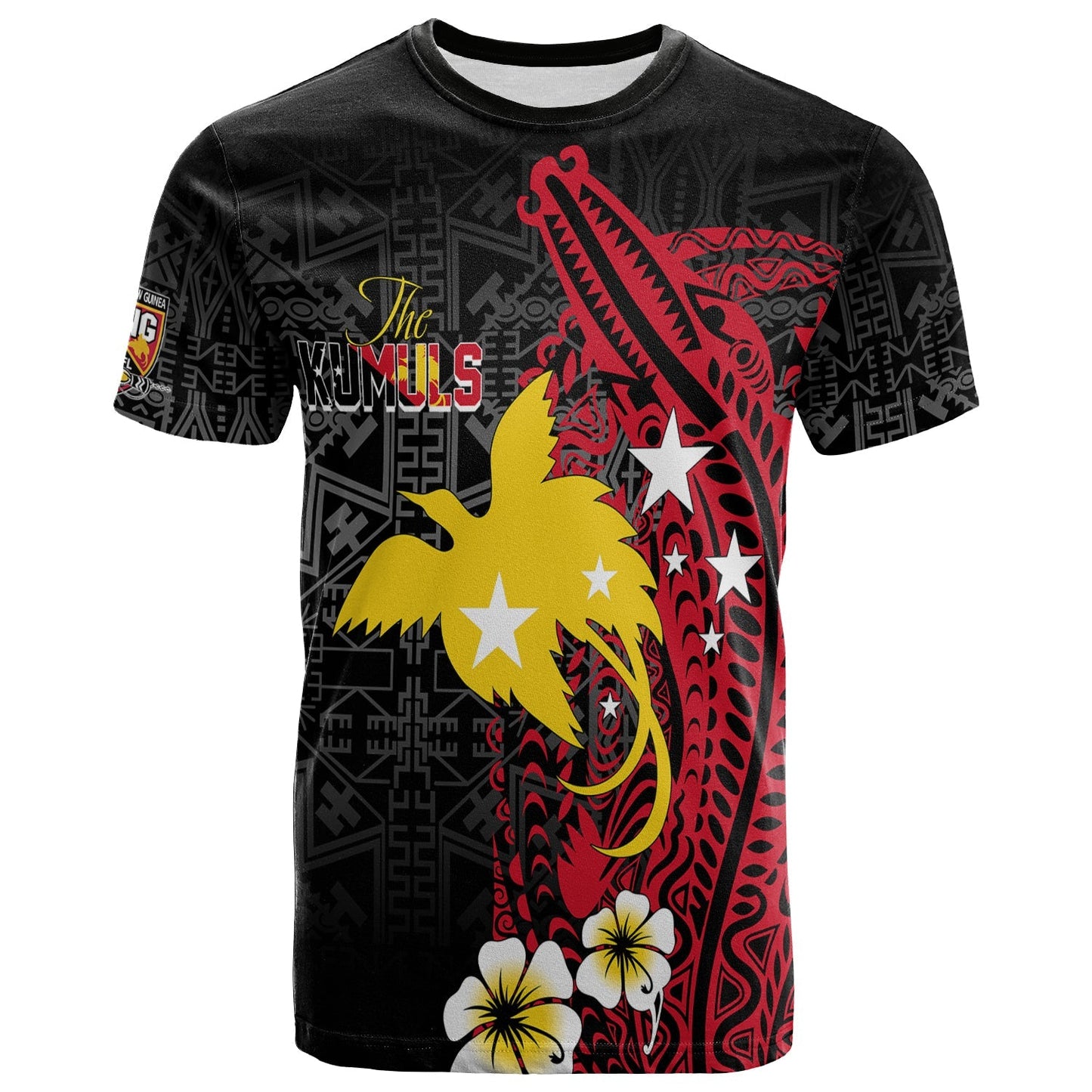Papua New Guinea Independence T Shirt Png Kumuls - Tribal Crocodile
