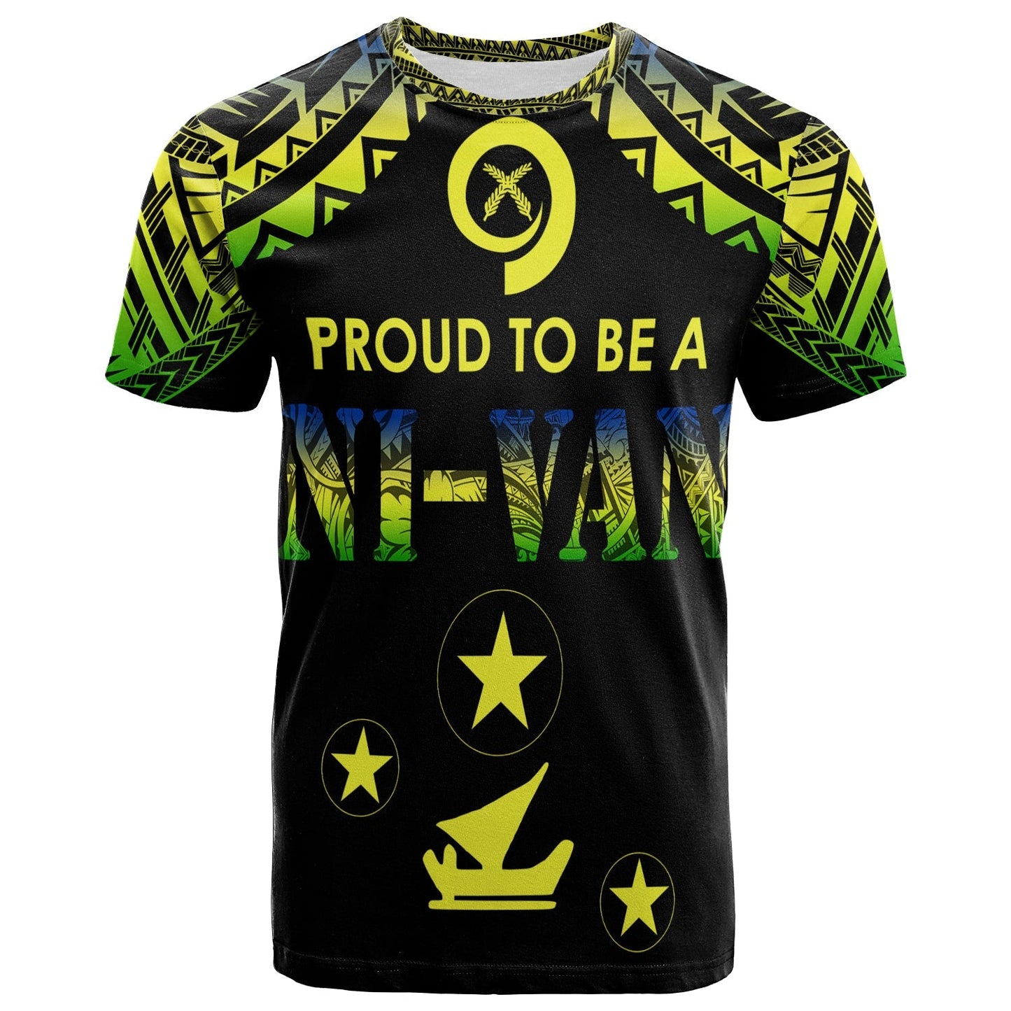 Vanuatu Proud To Be A Ni-Van Polynesian Pattern T Shirt Malampa Province