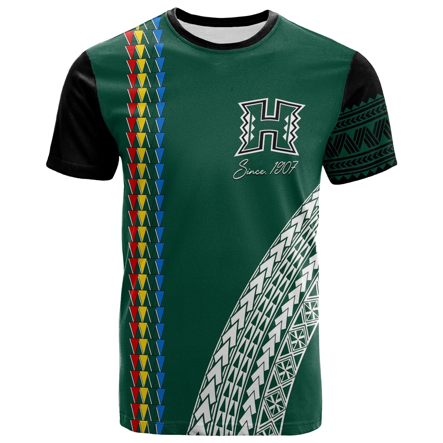 Hawaii Rainbow Warriors T Shirt Tribal Arrows Style
