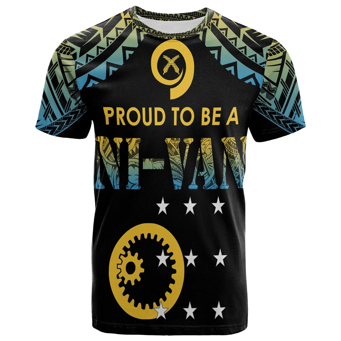 Vanuatu Proud To Be A Ni-Van Polynesian Pattern T Shirt Sanma Province