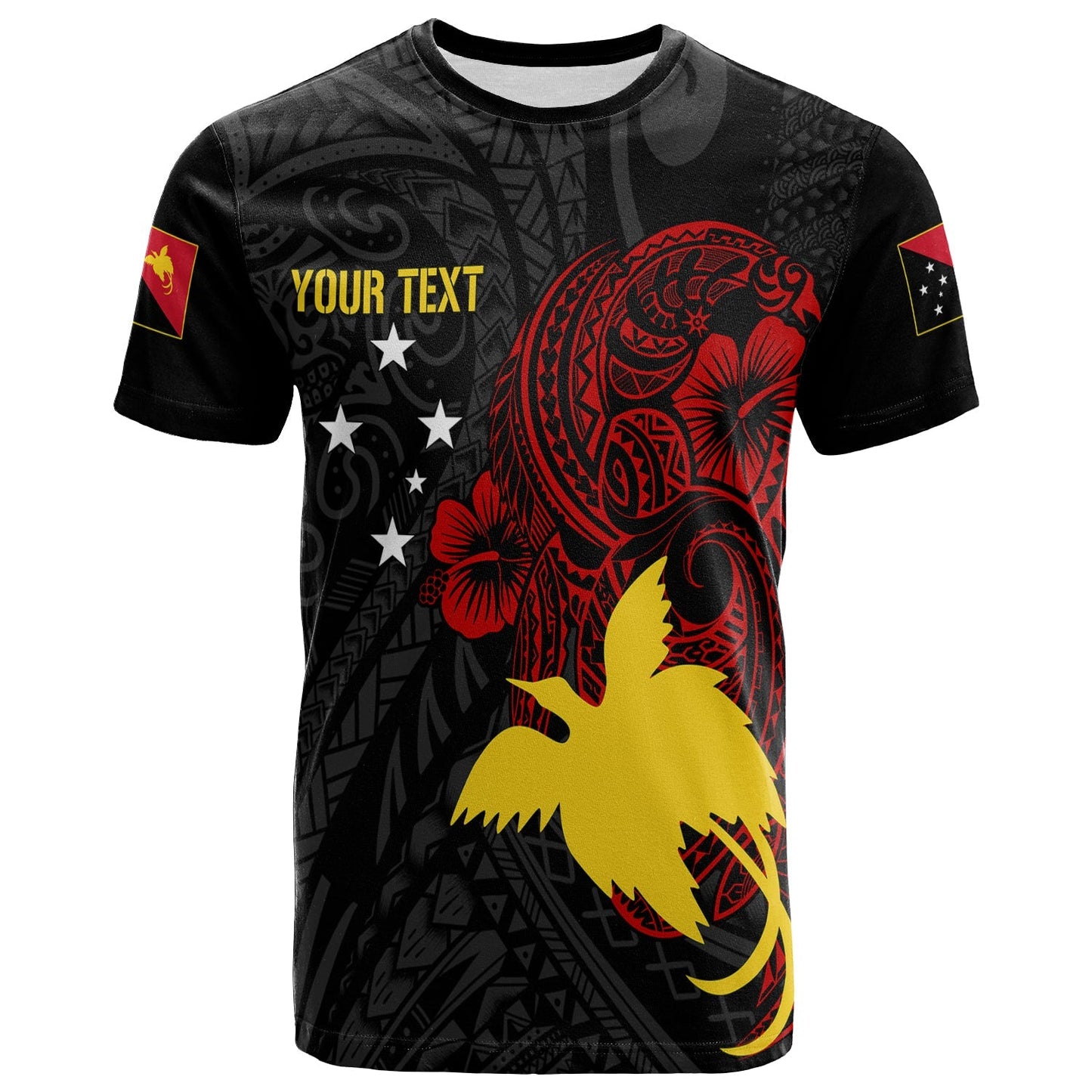 Personalised Papua New Guinea 47Th Independence T Shirt Tribal Turtle