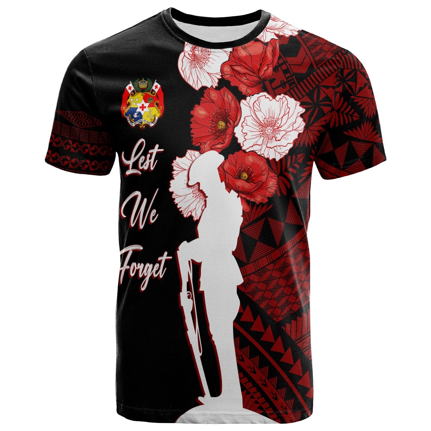 Tonga T Shirt Anzac Day Lest We Forget