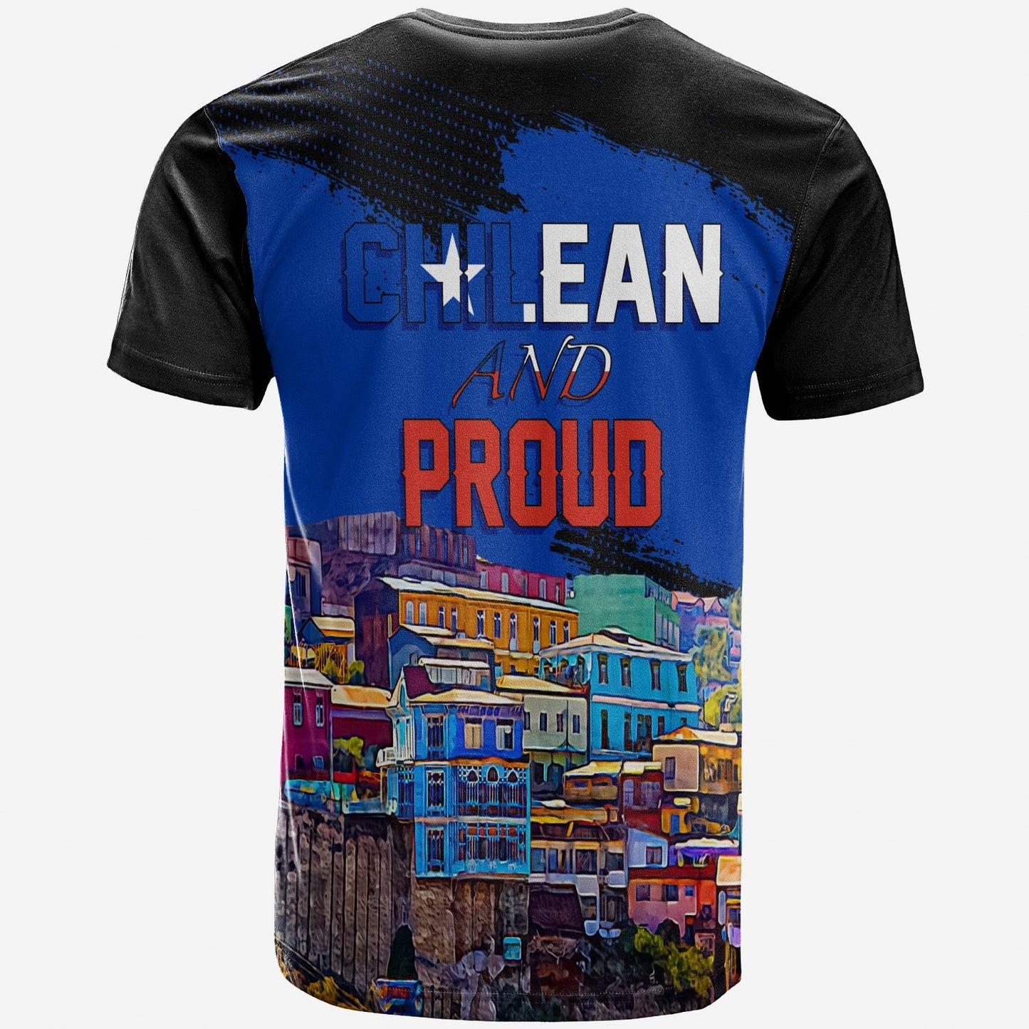 Chile Valparaiso Skyline T Shirt Chilean and Proud