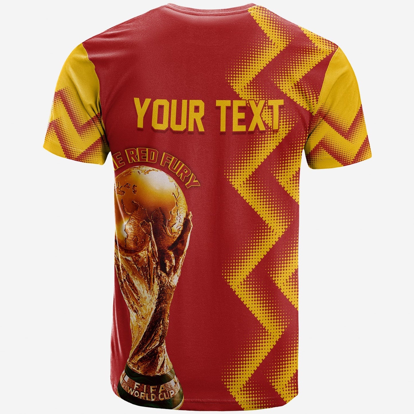 Personalised Spain World Cup 2022 T Shirt The Red Fury