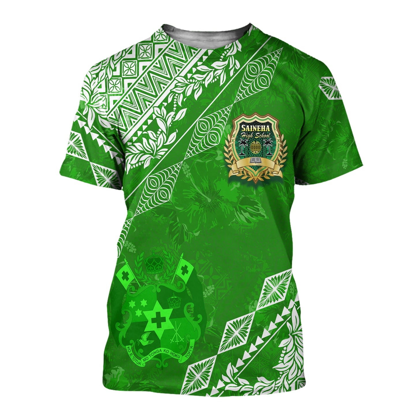 Saineha High School Tonga T Shirt Kupesi Style - Ver01
