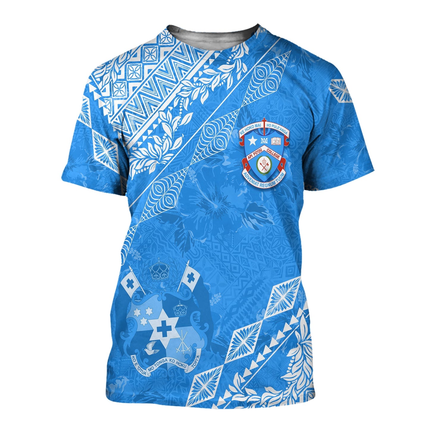Apifoou College Tonga T Shirt Kupesi Style - Ver01