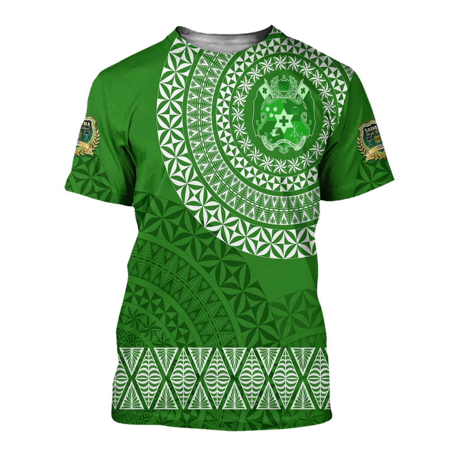 Saineha High School Tonga T Shirt Kupesi Style - Ver03