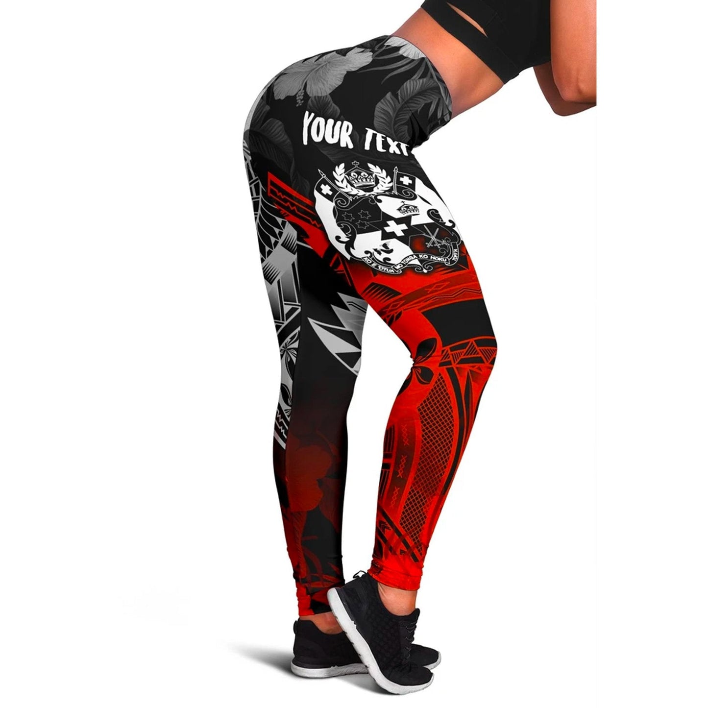Tonga Polynesian Personalised Leggings - Vintage Polynesian Style