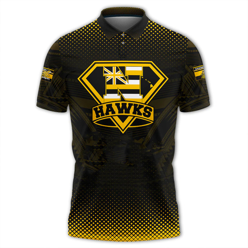 Hawaii Nanakuli Golden Hawks Polo Shirt