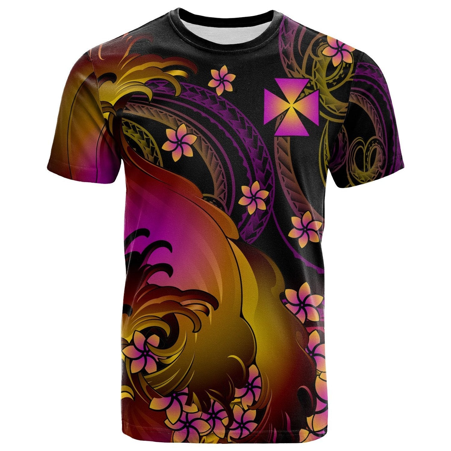 Wallis And Futuna T-Shirt - Wallis And Futuna In Wave