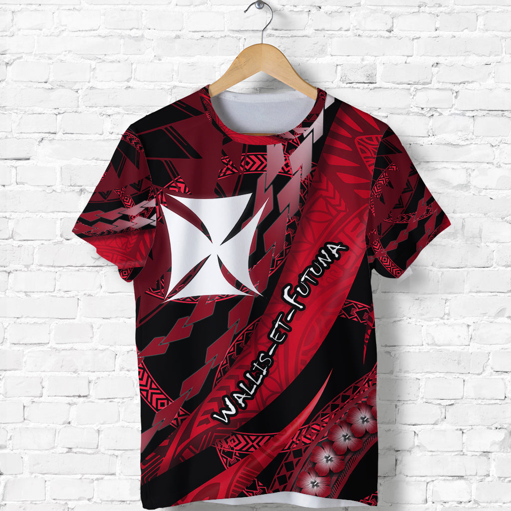 Wallis et Futuna T Shirt Artsy Style - Black