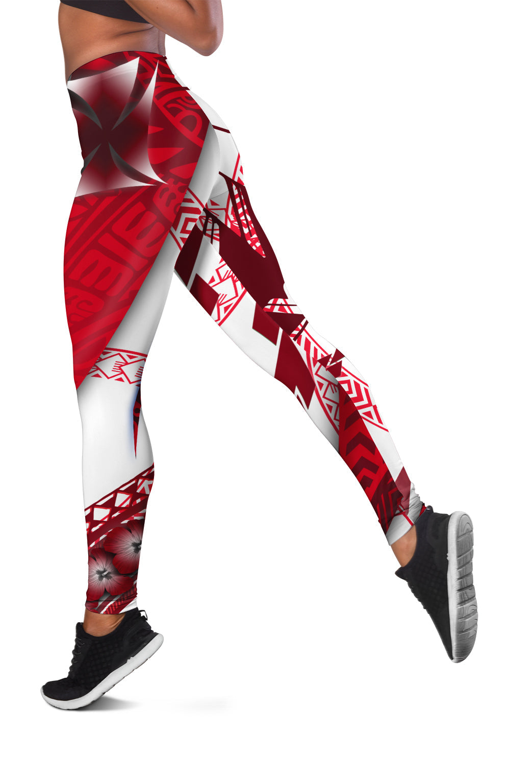 Wallis et Futuna Women Legging Artsy Style - White
