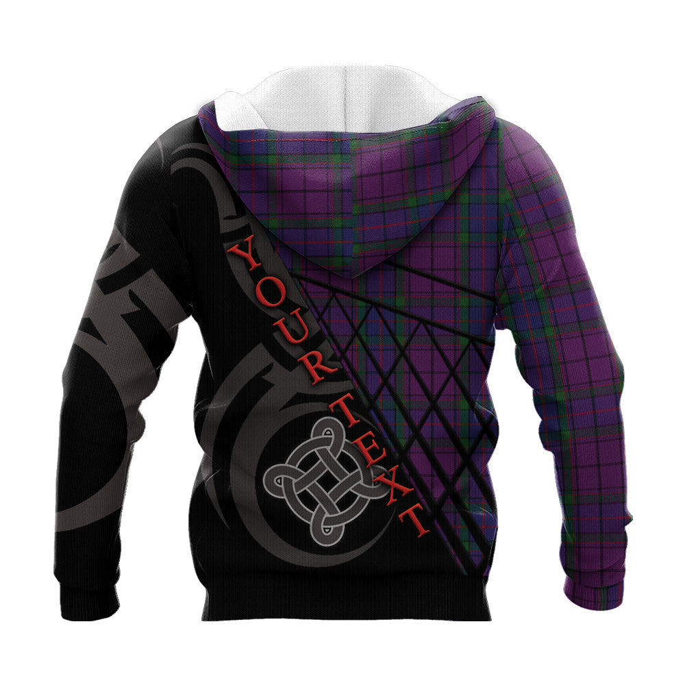 Printivon Wardlaw Knitted Hoodie Pattern Celtic Custom Text
