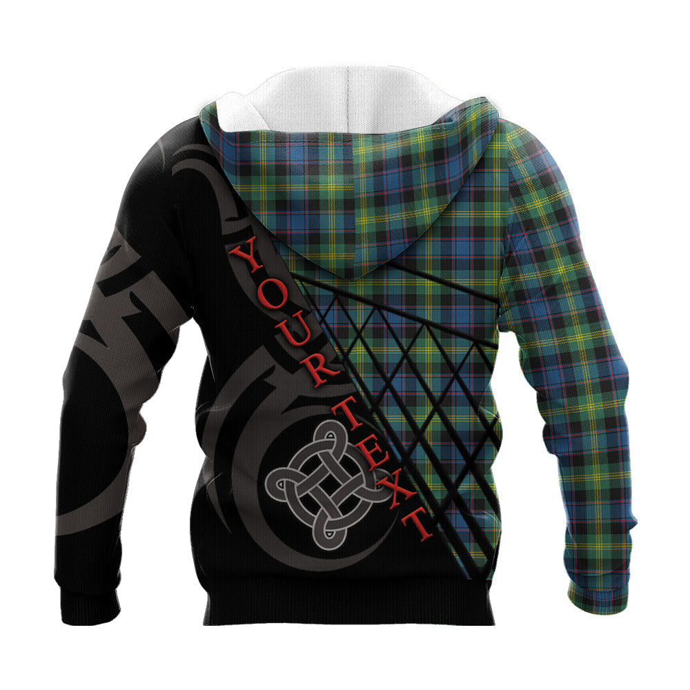 Printivon Watson Ancient Knitted Hoodie Pattern Celtic Custom Text