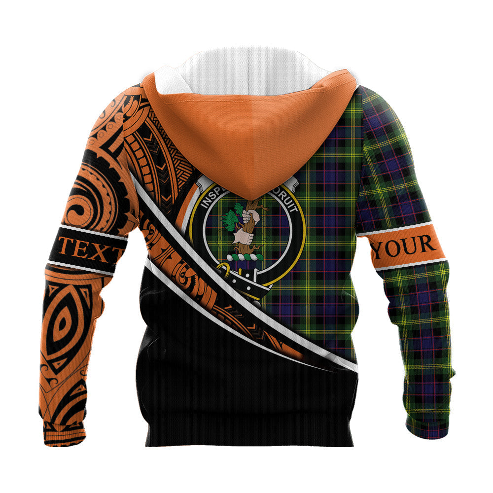 Printivon Watson Modern Knitted Hoodie Pattern Polynesian Custom Text