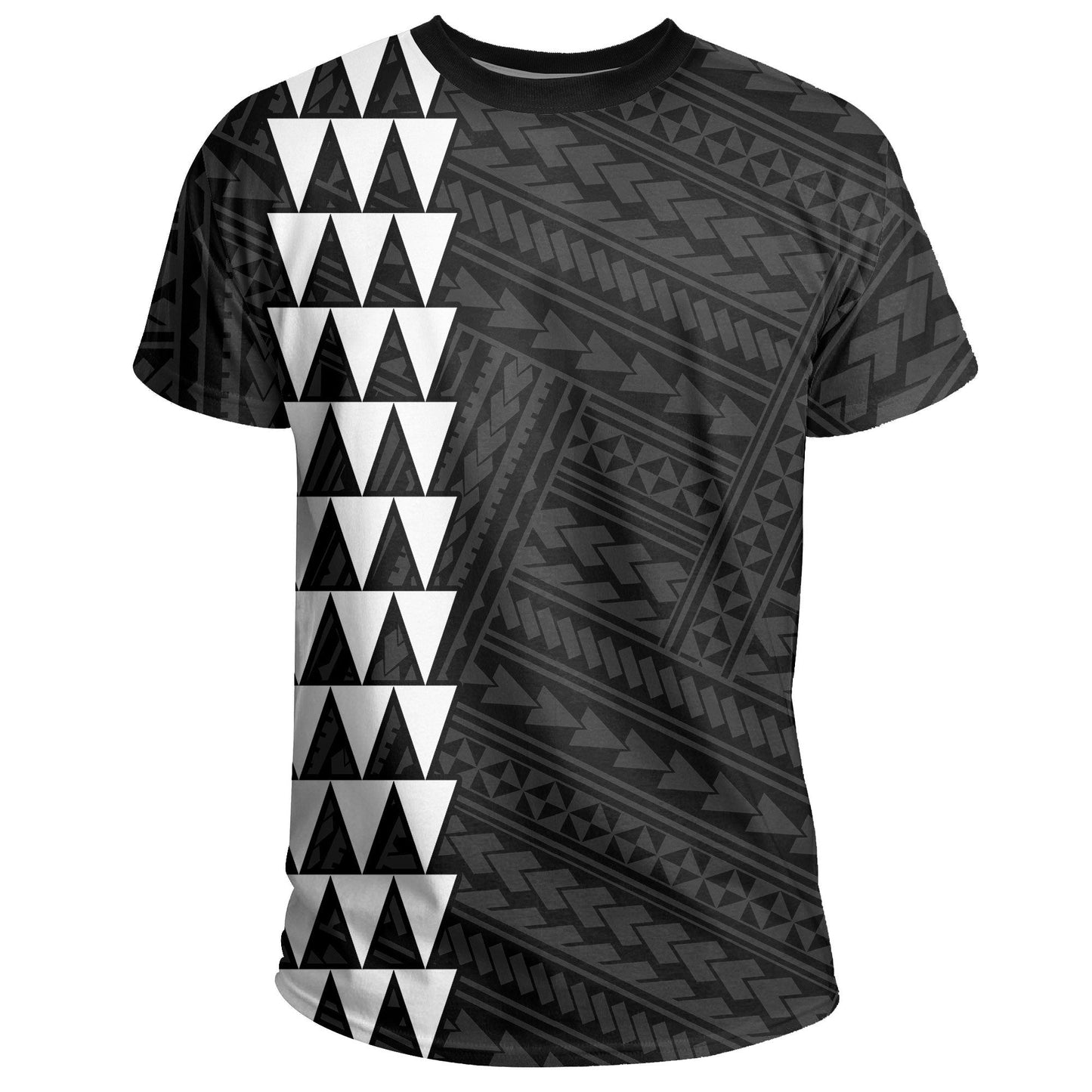 Hawaii Kakau Kanaka Map T - Shirt - White - Ah